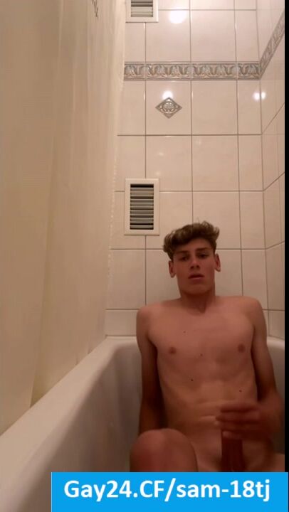 Ohio twink sam jerks his hard cock