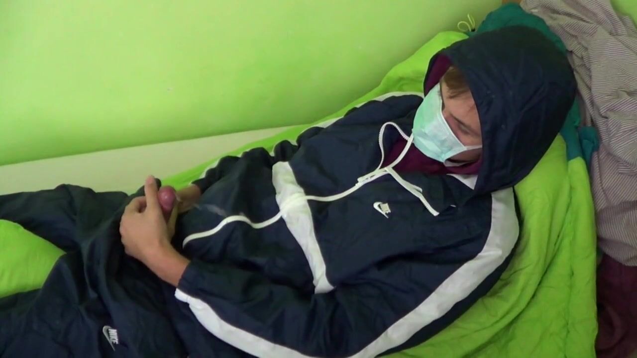 Scally in mask cum over own nike tracksuit - 12-10-25