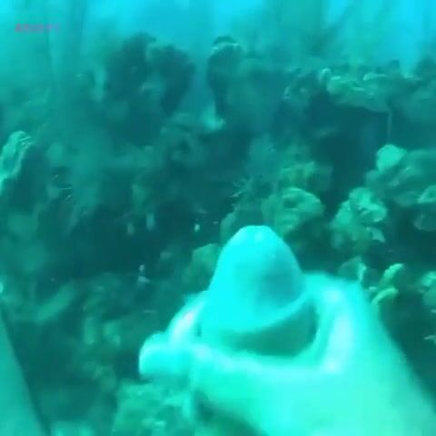 Scuba-wichsen und unterwasser-abspritzen