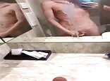 Twink mirror smash bareback with muscle daddy