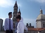 Twink sex education bareback with daddy muscle cock