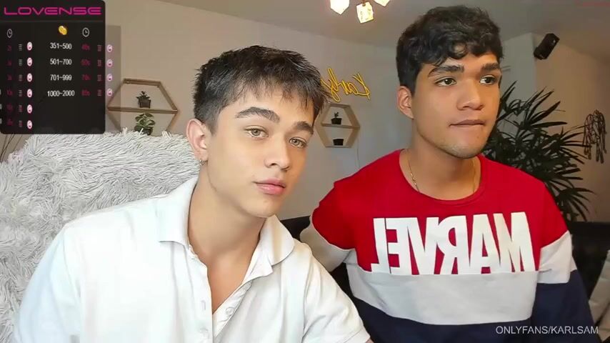 Twink-paar bareback-schwanz-show