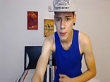 Smooth tattooed boy gets hot