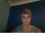 Smooth blond teenboy wanks and cums hard