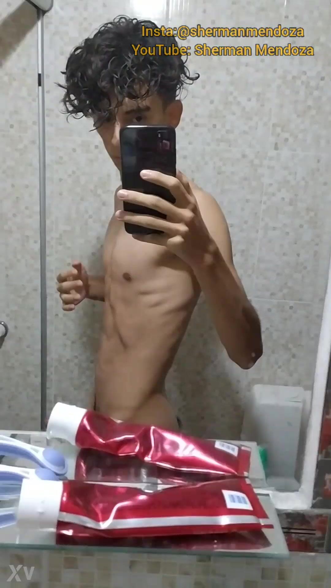 Cock shaking to music rhythm