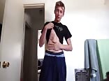 Shaved dude in boxer briefs gay porn