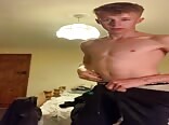 Handsome gay stud shows his big cock