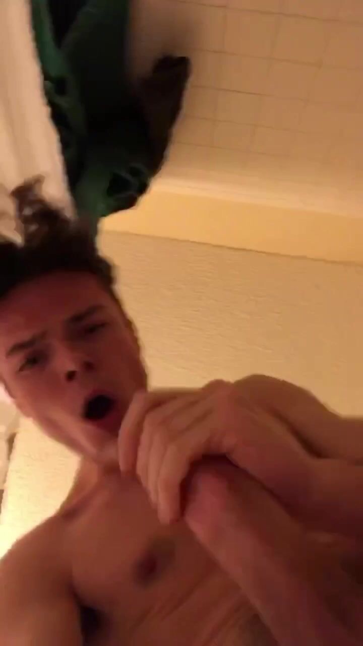 Shower fun ends with cum