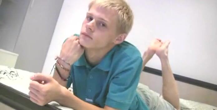Gay teen shows his hot body