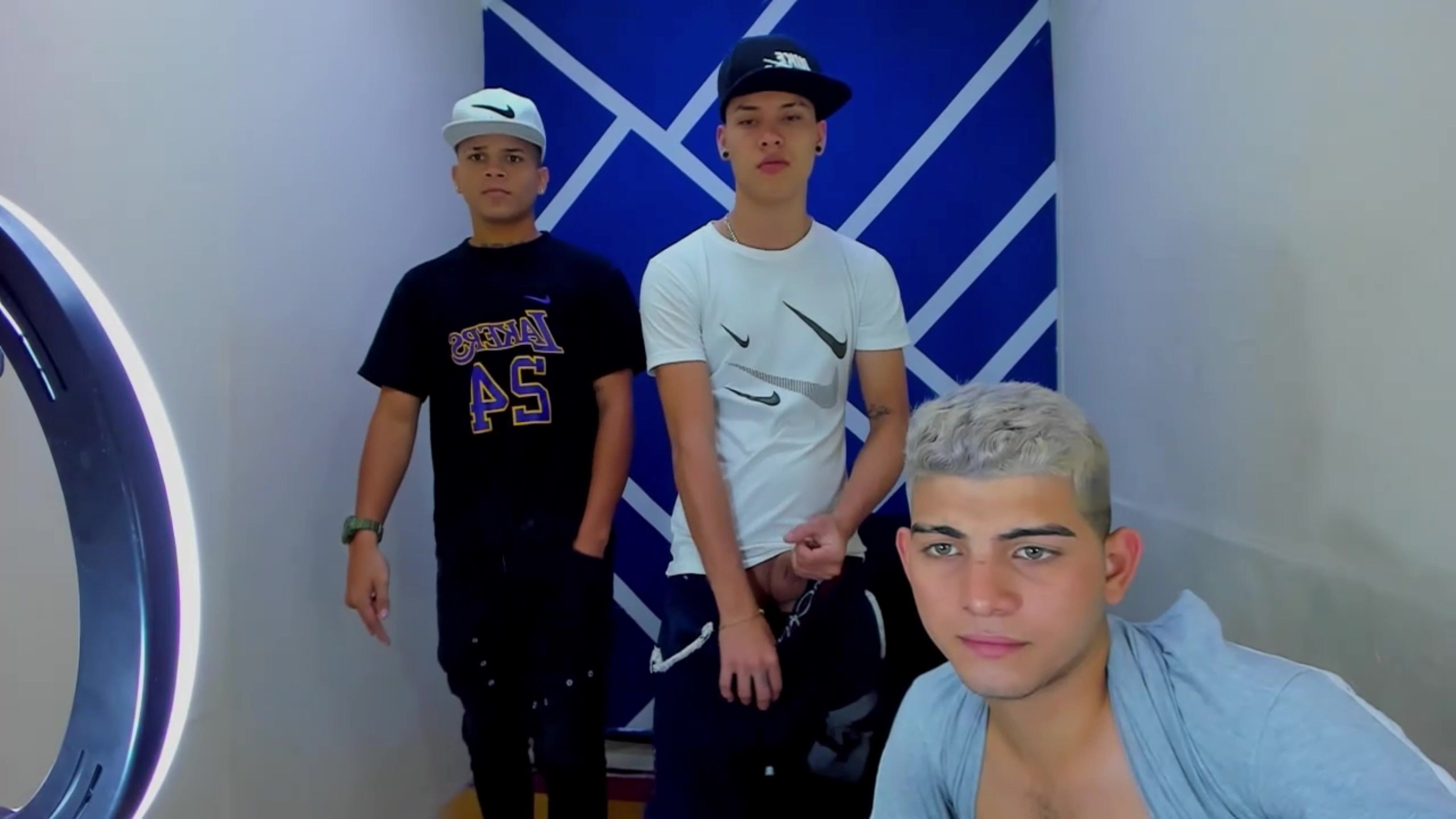 Pretty twink flaunts his hard cock