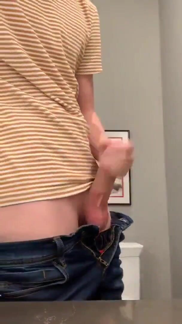 Cockrocket boys: shy vanilla ben strokes his hard cock