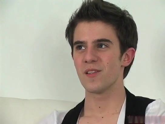 Skinny twink jerks his young cock