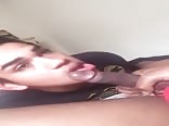 Slap your cock at my face!