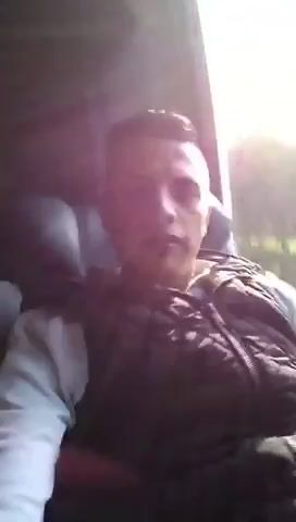 Smiling twink cums on seat of crowded bus 240