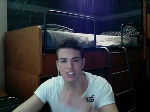 Fit teen twink cums on cam - smooth gay boy porn