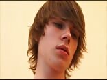 Smooth twink cums hard on muscle daddy's bare cock