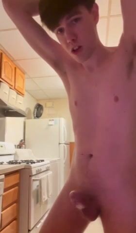 Smooth jerk in the kitchen boys porn