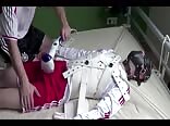 Soccer twink gagged and milked bareback