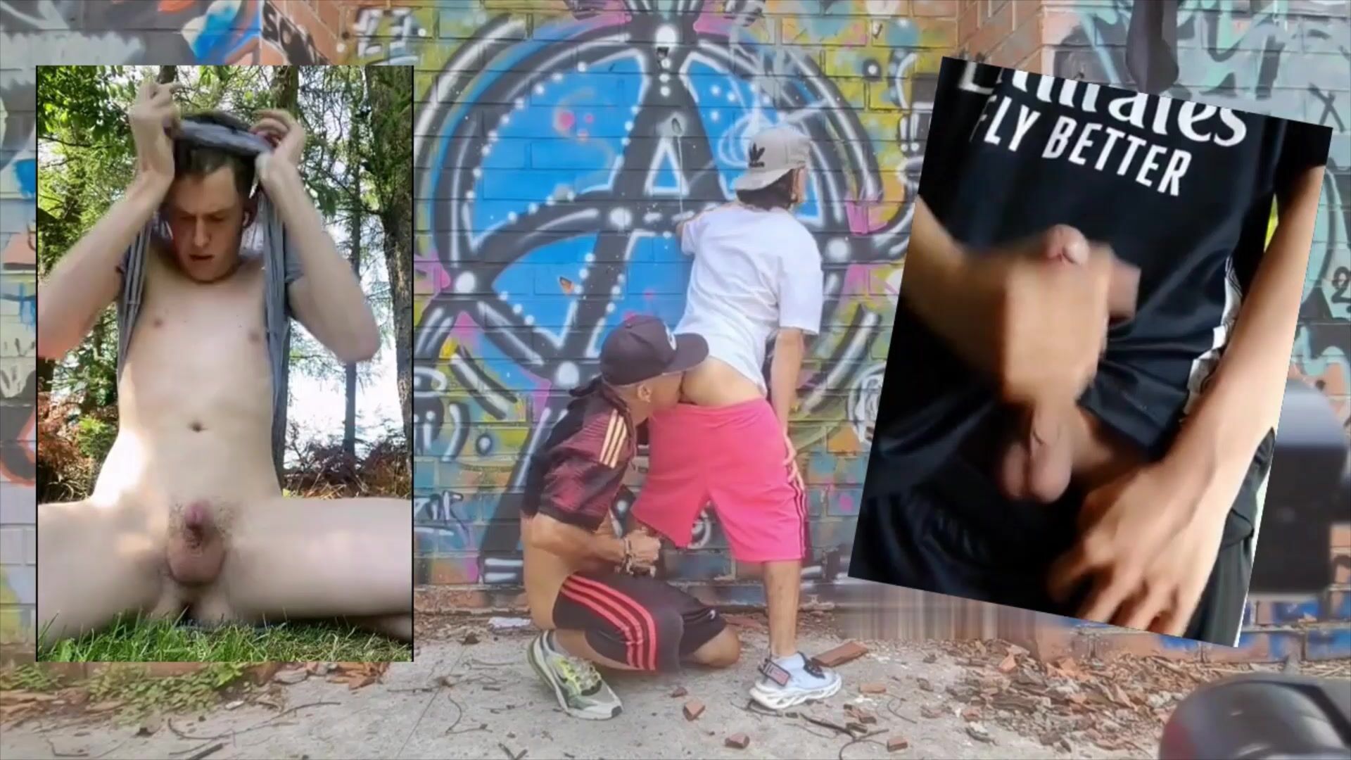 Soccer boys play horny outdoor games in and out of shorts