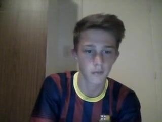 Soccer fan fingers ass on webcam