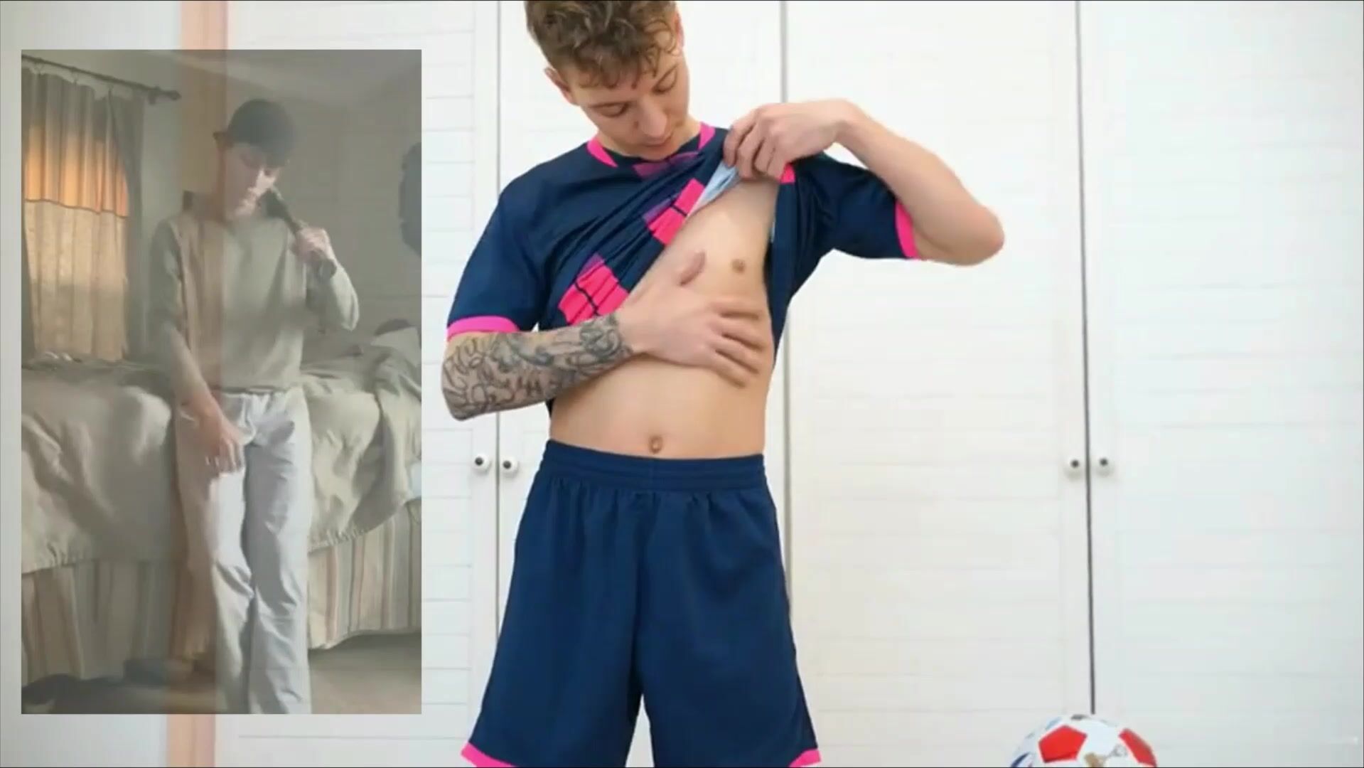 Soccer stud christian hermes raw pounds baseball jock jack