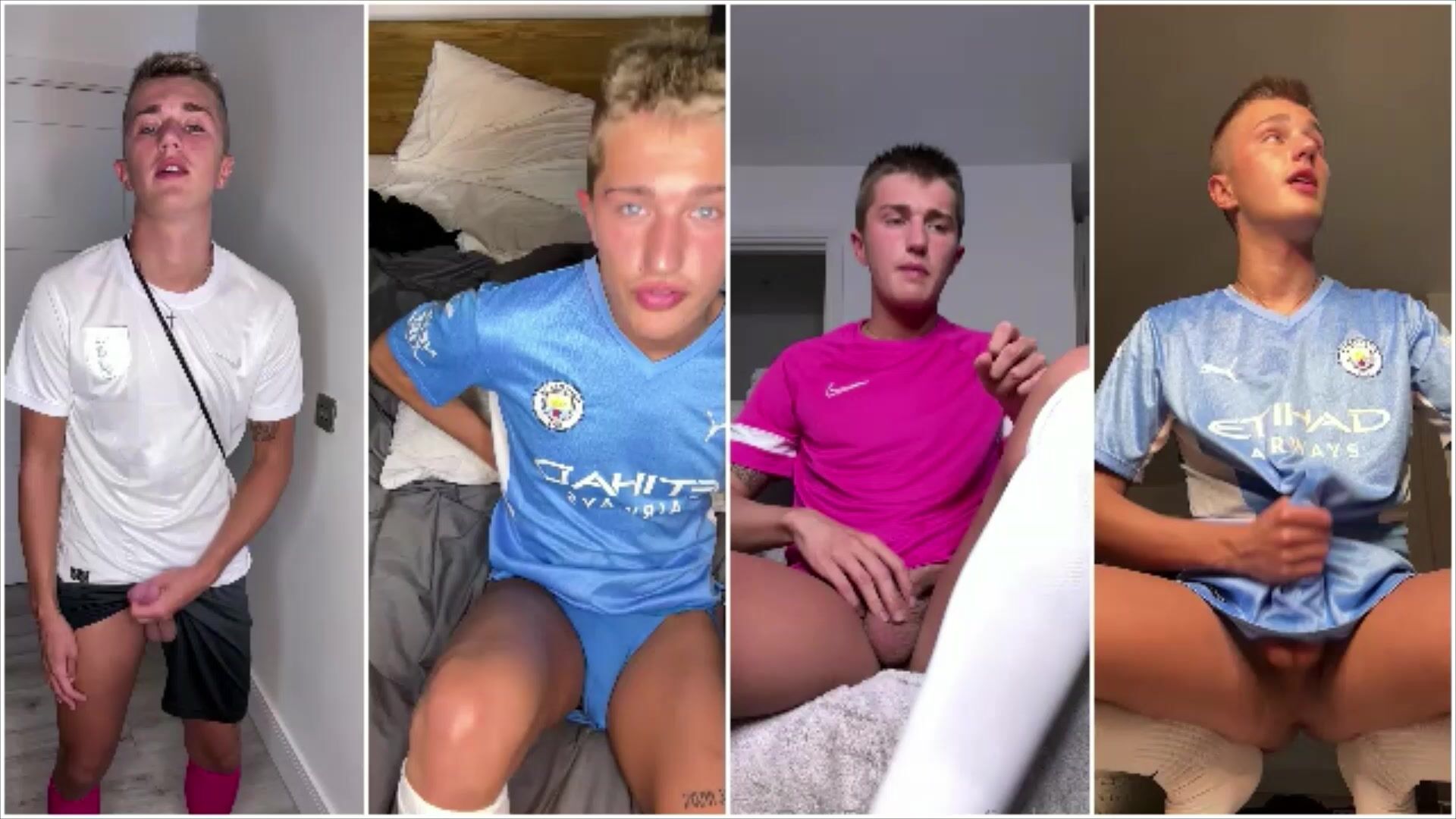 Soccer teen boy is so horny after every game that he cums more than...