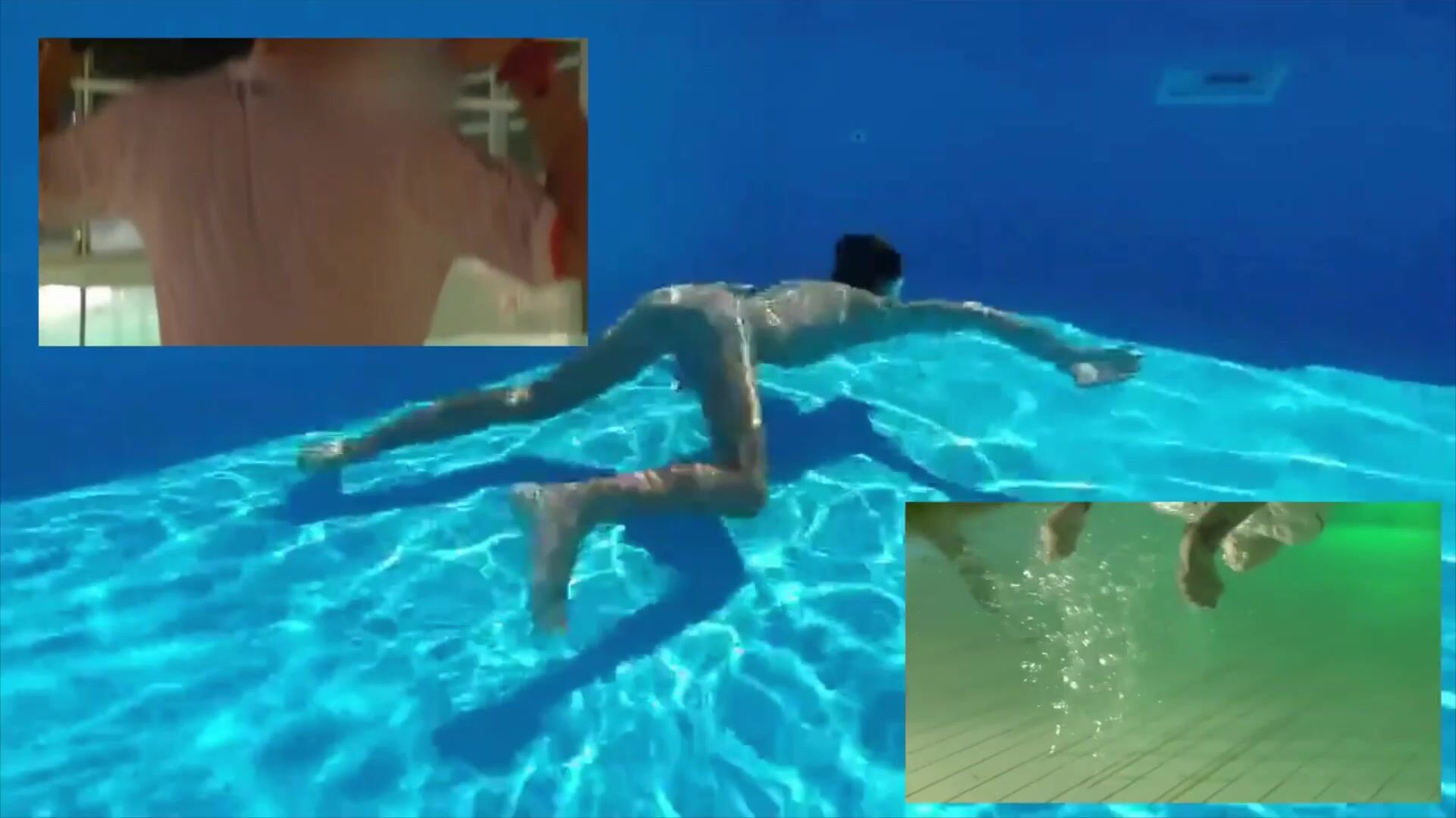 Underwater soccer twinks cum hard
