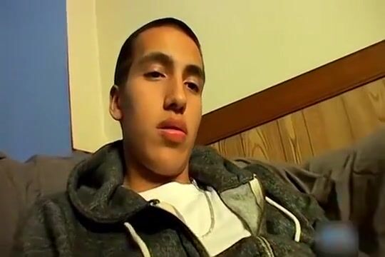 Couch twink solo stroke show