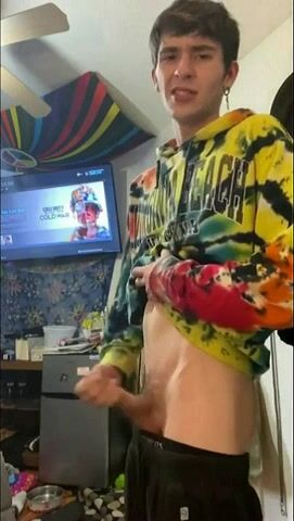 嬉皮小鲜肉撸鸡巴直到射精