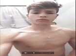 Jerking before shower boys porn action