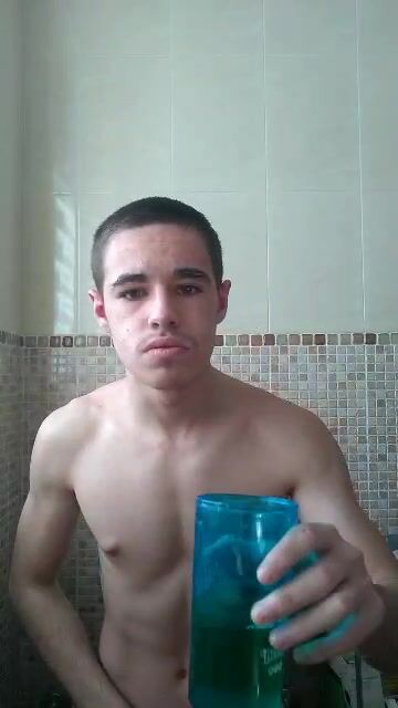Spanish twink drinking piss boys porn