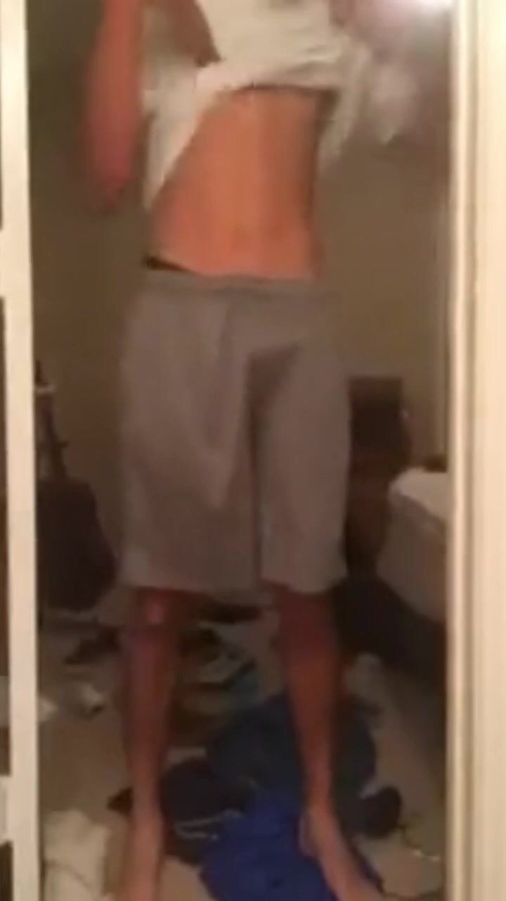 Spank boy hard and big cums