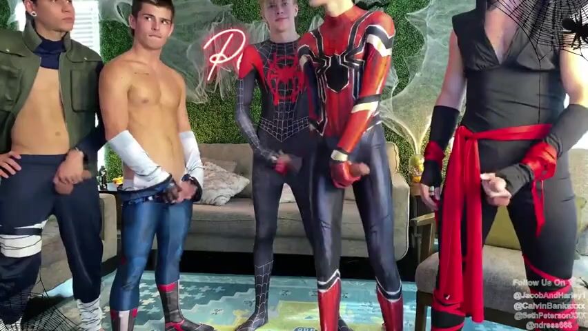 Spider twink and friends gay boys porn