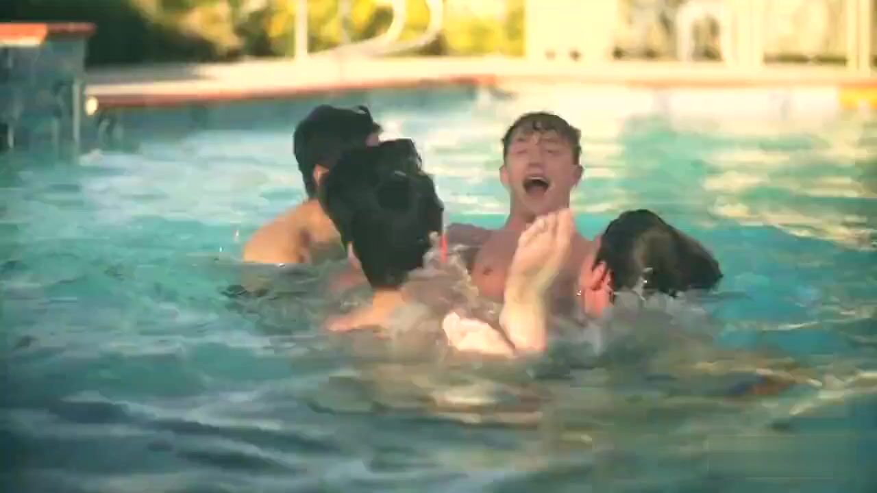 Pool house splash party gay porn videos