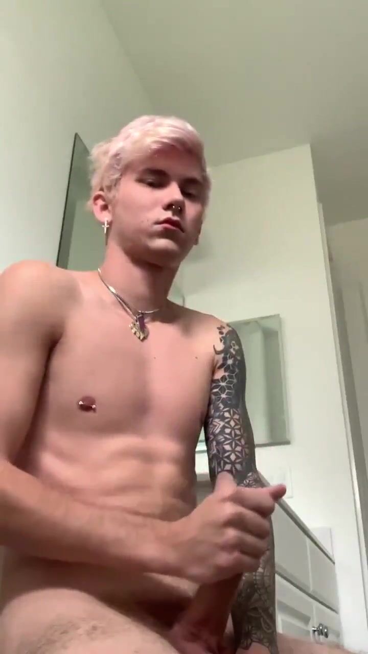 Spraying his juice all over the place