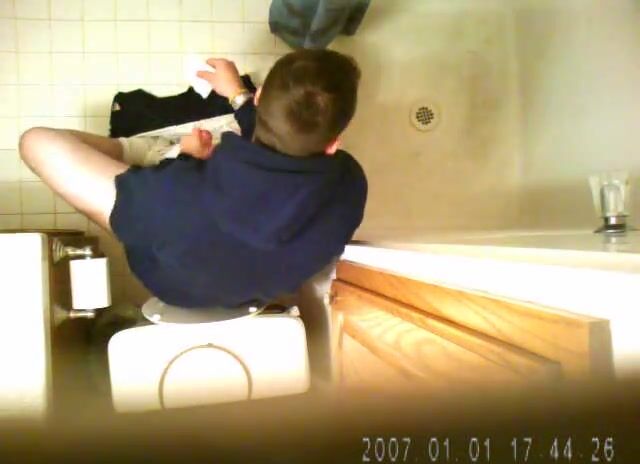 Spy caught in school toilet