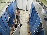 Shy twink caught on locker room spycam