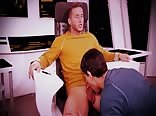 Star trek gay parody: twink rides daddy's bareback cock