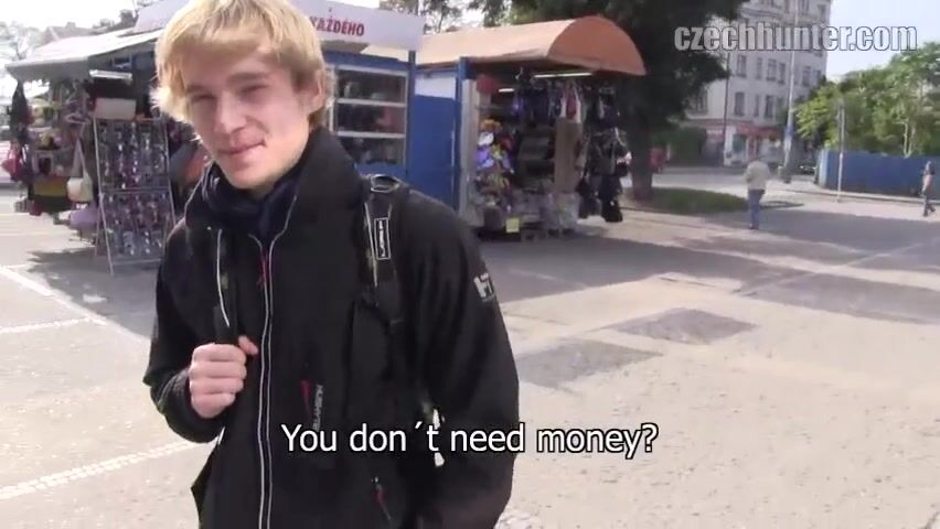 Shy twink sells virgin ass to muscle daddy bareback for cash
