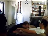 Str8 gets a real blowjob from his neighbor - - more @ twinks1.com