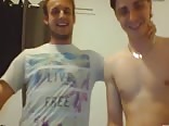 Str8 roommies go gay 1st time on cam,sucking each other cock