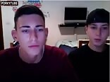 Straight boy shows buddy his big dick