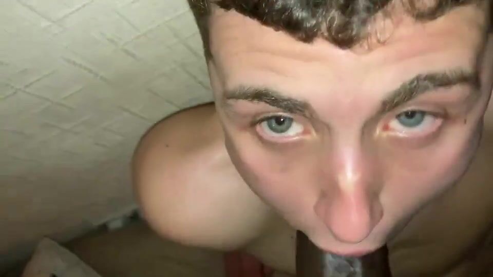Black cock enters straight guy