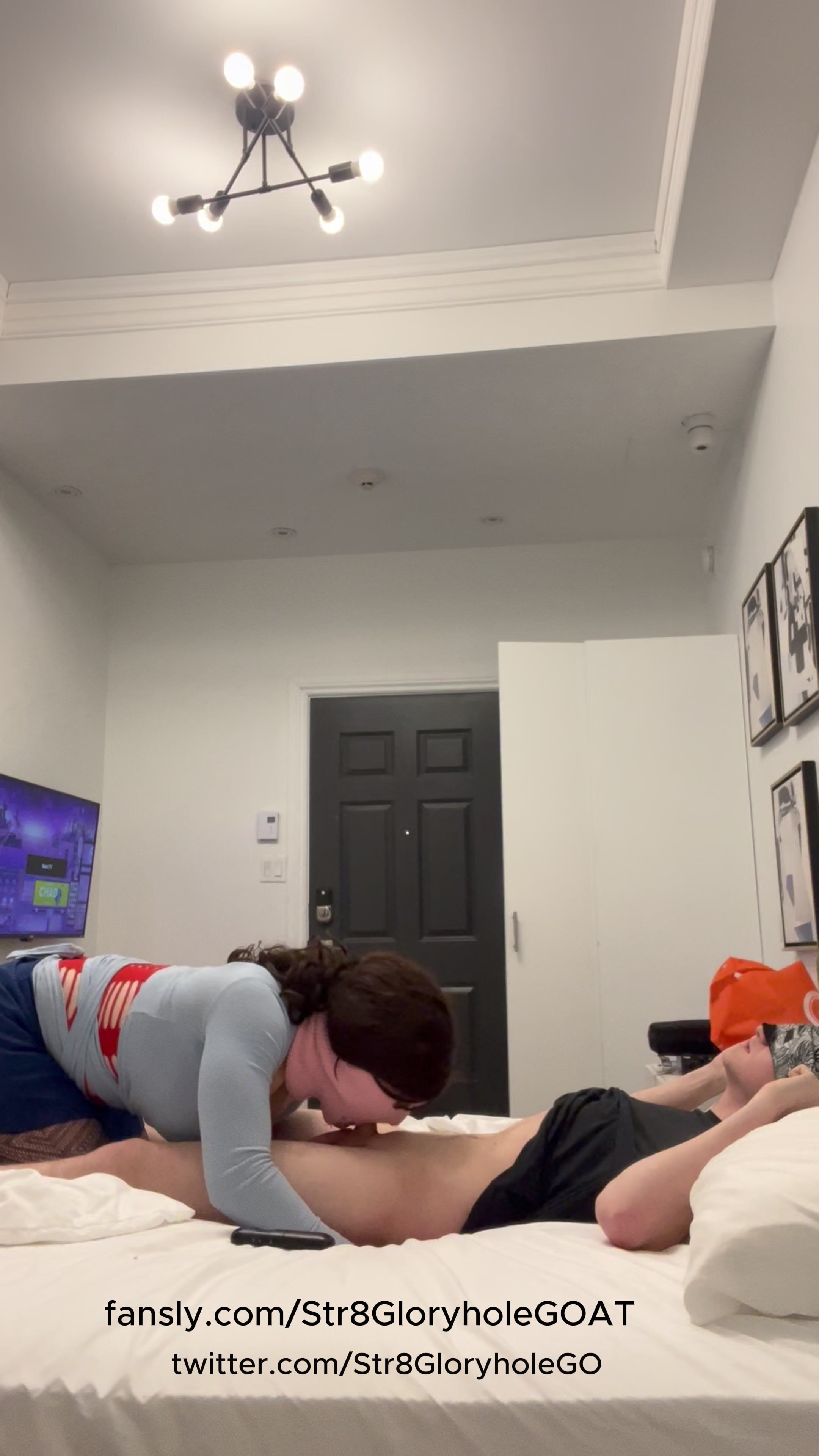 Straight german 19 year old student gets blowjob blindfolded
