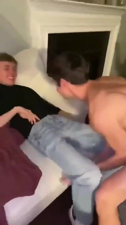 Straight guy teasing gay friend