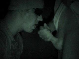 Straight perv sucks cock in garage