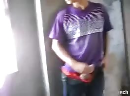Straight spanish boy wanking and gets caught