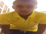 Straight teen strips and jerks off hard