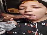 Gay cock sucked raw on train