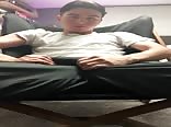 Super hung gay teen boy shows off his cock